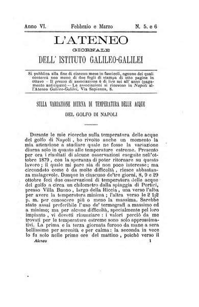 L'Ateneo giornale dell'Istituto Galileo Galilei