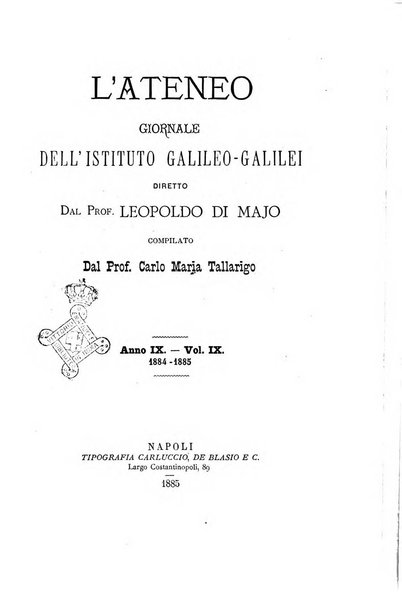 L'Ateneo giornale dell'Istituto Galileo Galilei