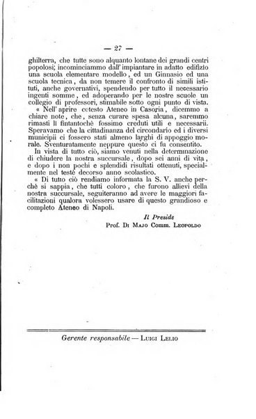 L'Ateneo giornale dell'Istituto Galileo Galilei