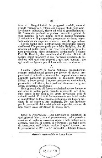 L'Ateneo giornale dell'Istituto Galileo Galilei