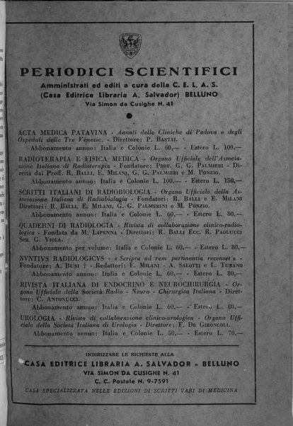 Acta medica patavina annali delle cliniche di Padova e degli ospedali delle Tre Venezie