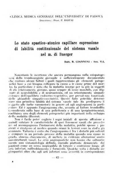 Acta medica patavina annali delle cliniche di Padova e degli ospedali delle Tre Venezie