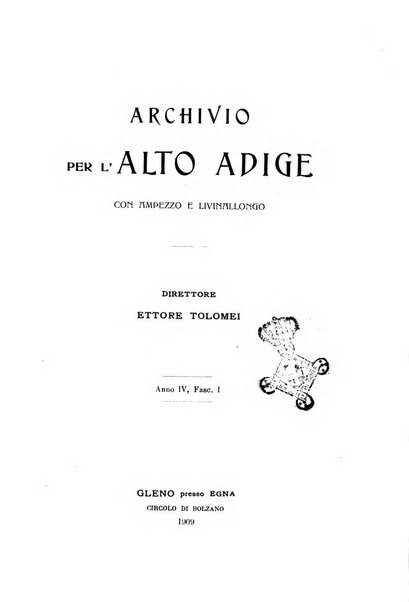 Archivio per l'Alto Adige con Ampezzo e Livinallongo