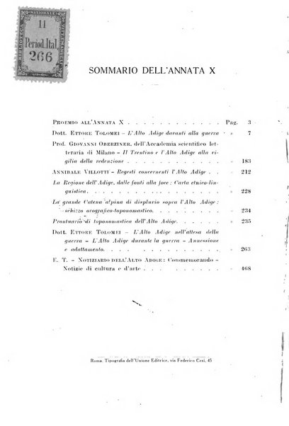 Archivio per l'Alto Adige con Ampezzo e Livinallongo