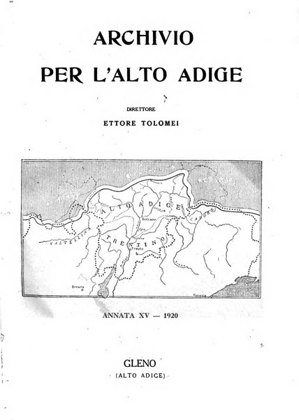 Archivio per l'Alto Adige con Ampezzo e Livinallongo