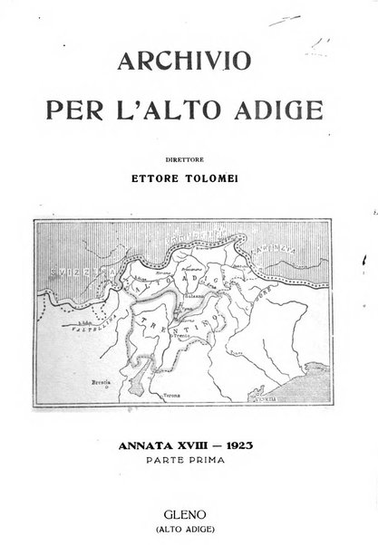 Archivio per l'Alto Adige con Ampezzo e Livinallongo