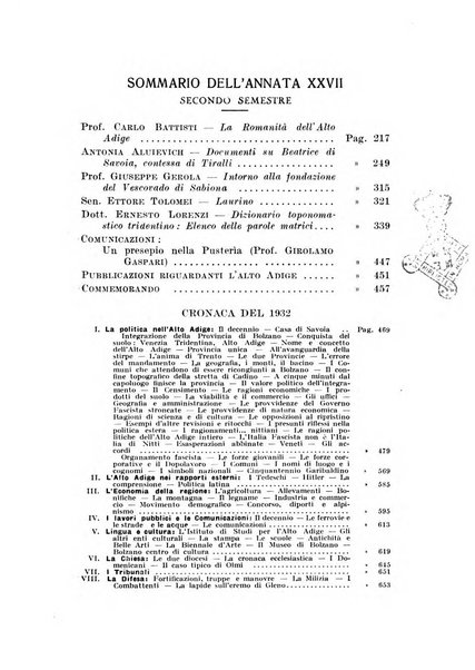 Archivio per l'Alto Adige con Ampezzo e Livinallongo