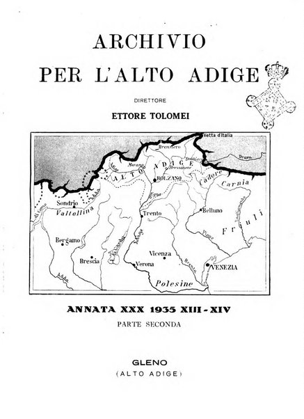 Archivio per l'Alto Adige con Ampezzo e Livinallongo