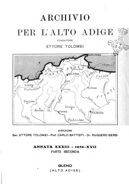 Archivio per l'Alto Adige con Ampezzo e Livinallongo