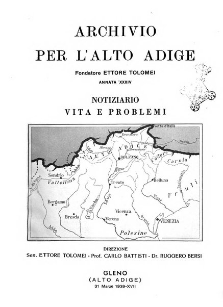 Archivio per l'Alto Adige con Ampezzo e Livinallongo