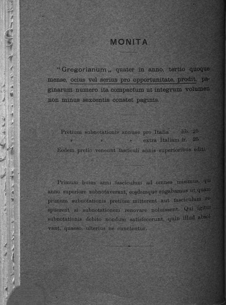 Gregorianum rivista trimestrale di studi teologici e filosofici