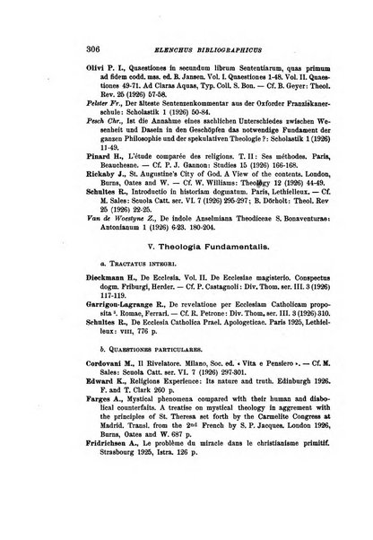 Gregorianum rivista trimestrale di studi teologici e filosofici