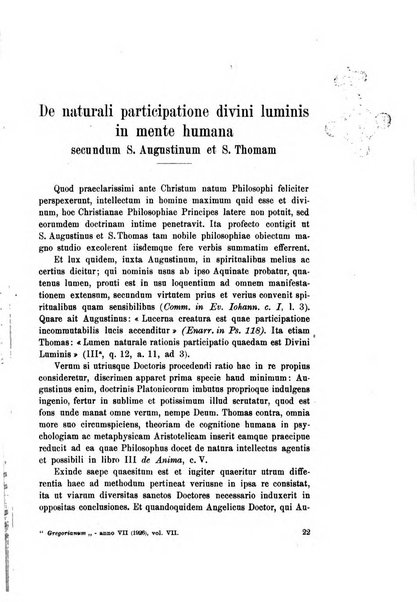 Gregorianum rivista trimestrale di studi teologici e filosofici