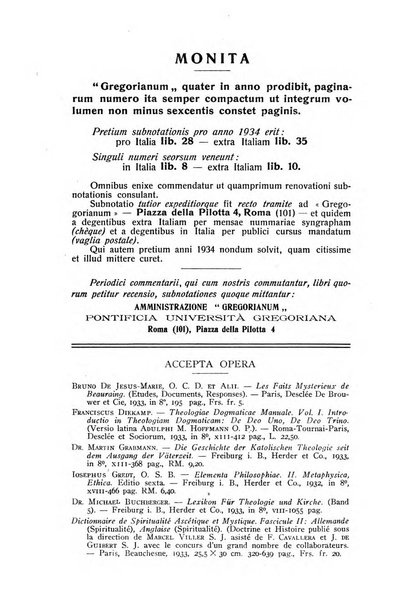 Gregorianum rivista trimestrale di studi teologici e filosofici