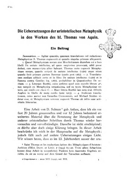 Gregorianum rivista trimestrale di studi teologici e filosofici