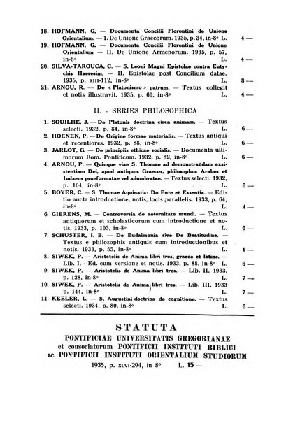 Gregorianum rivista trimestrale di studi teologici e filosofici