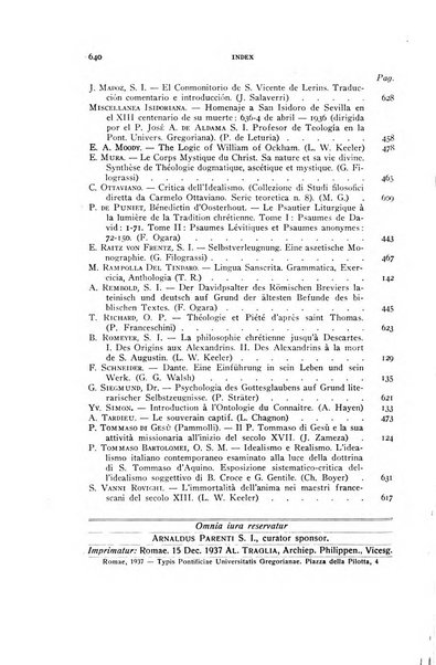 Gregorianum rivista trimestrale di studi teologici e filosofici