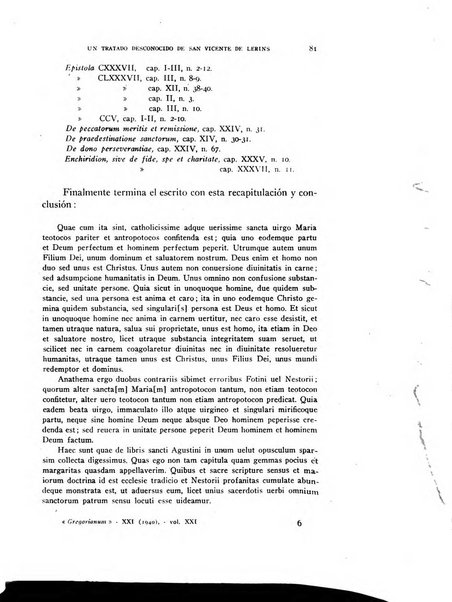 Gregorianum rivista trimestrale di studi teologici e filosofici