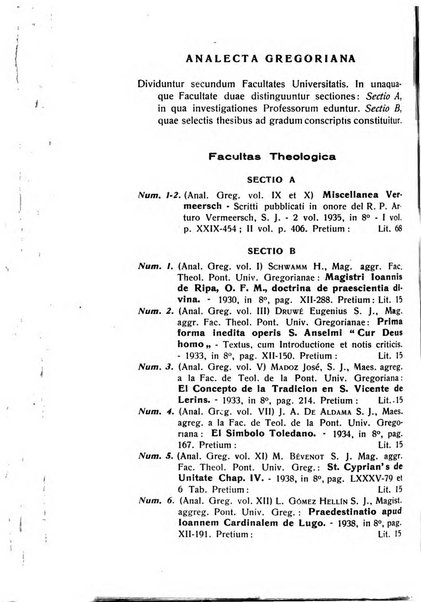 Gregorianum rivista trimestrale di studi teologici e filosofici