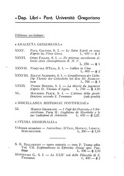 Gregorianum rivista trimestrale di studi teologici e filosofici