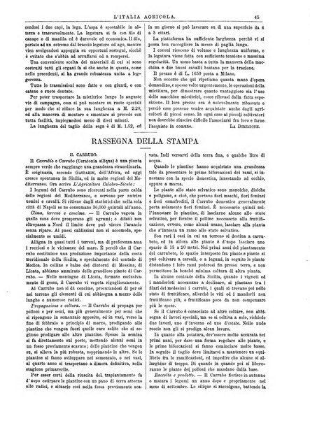 L'Italia agricola giornale dedicato al miglioramento morale ed economico delle popolazioni rurali