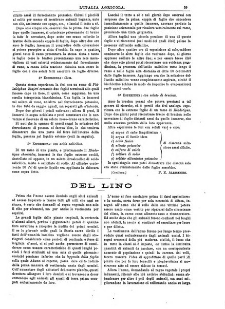L'Italia agricola giornale dedicato al miglioramento morale ed economico delle popolazioni rurali