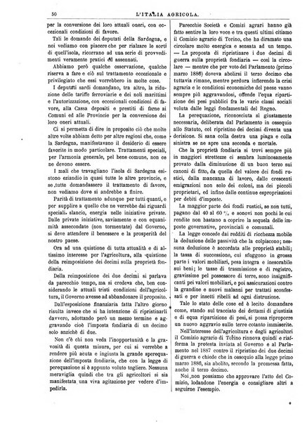 L'Italia agricola giornale dedicato al miglioramento morale ed economico delle popolazioni rurali