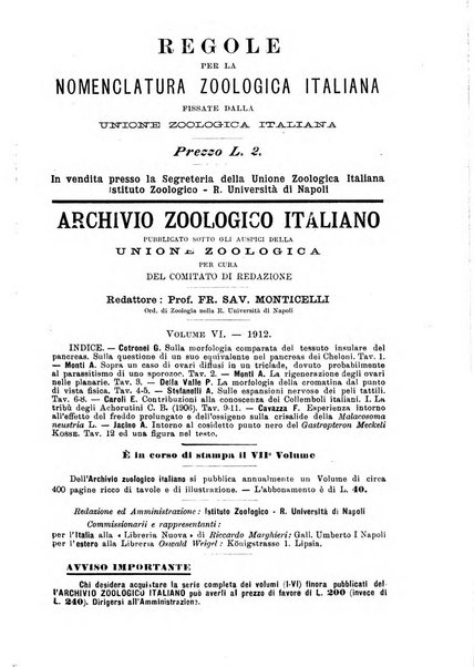 Monitore zoologico italiano