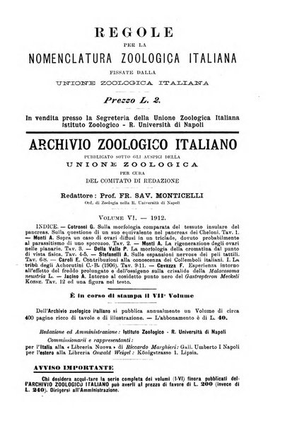 Monitore zoologico italiano