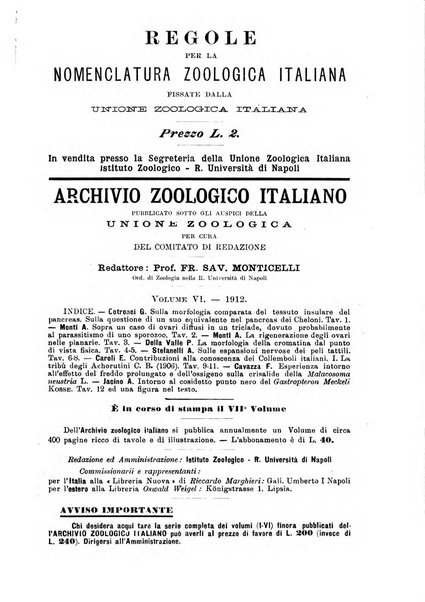 Monitore zoologico italiano