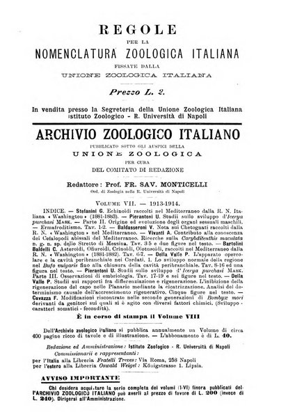 Monitore zoologico italiano