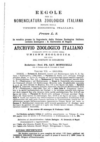 Monitore zoologico italiano