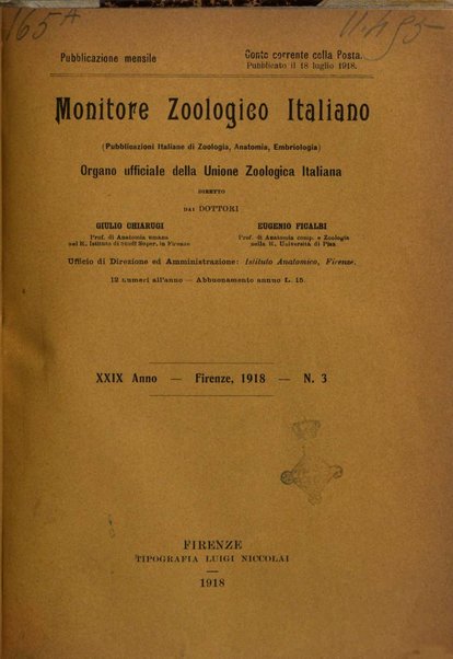 Monitore zoologico italiano