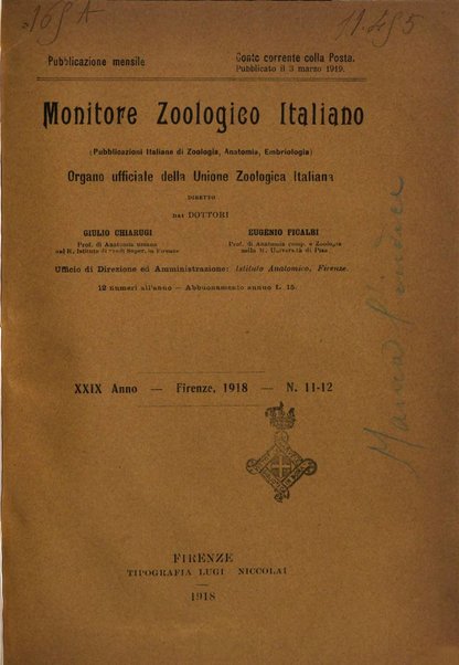 Monitore zoologico italiano