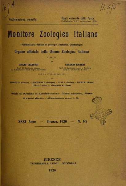 Monitore zoologico italiano