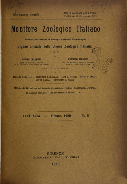 Monitore zoologico italiano