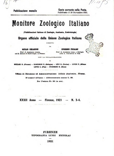 Monitore zoologico italiano