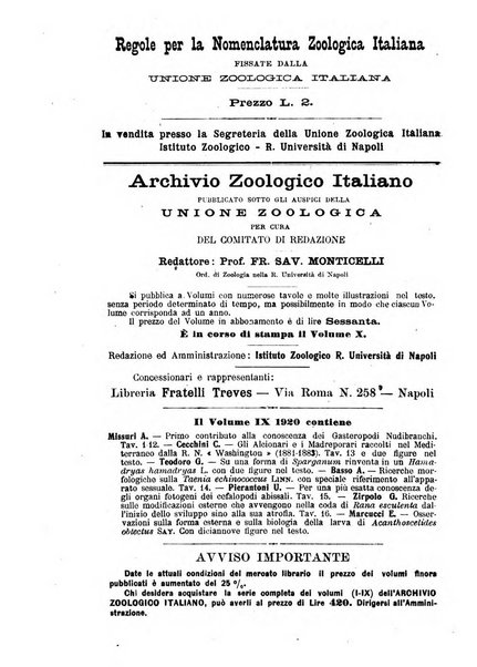 Monitore zoologico italiano