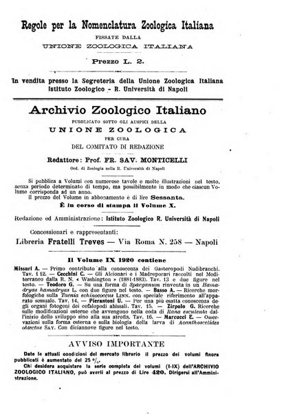 Monitore zoologico italiano