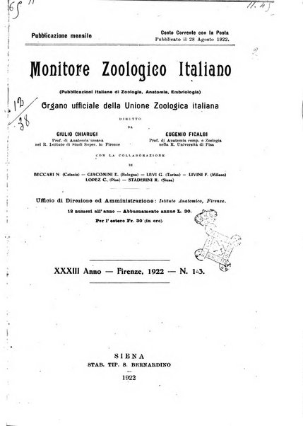 Monitore zoologico italiano