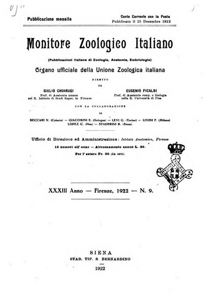 Monitore zoologico italiano