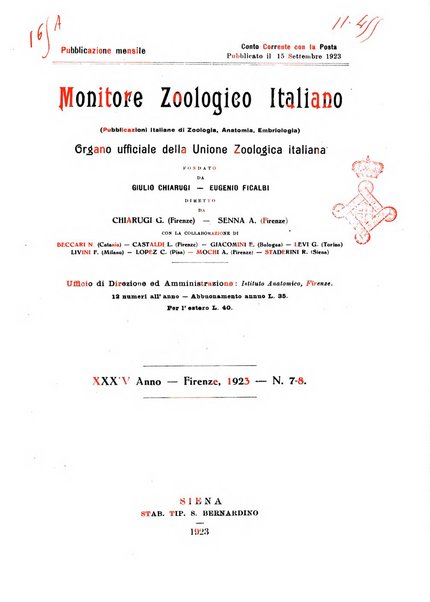 Monitore zoologico italiano