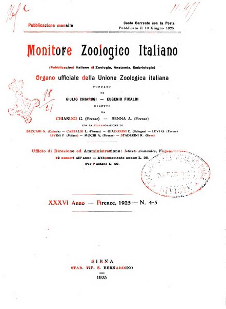 Monitore zoologico italiano