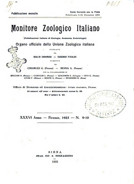 Monitore zoologico italiano