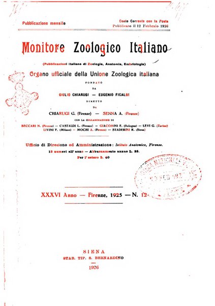 Monitore zoologico italiano