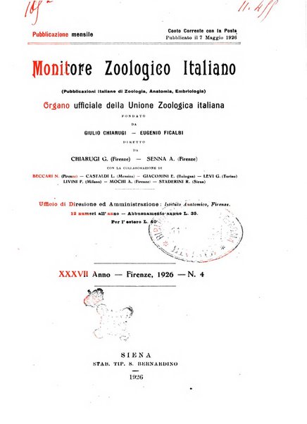 Monitore zoologico italiano