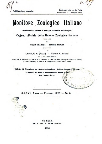 Monitore zoologico italiano