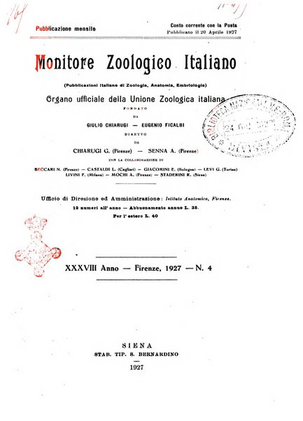 Monitore zoologico italiano