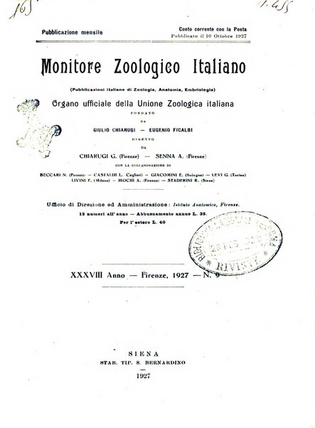 Monitore zoologico italiano