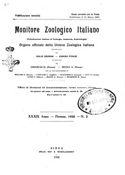 Monitore zoologico italiano